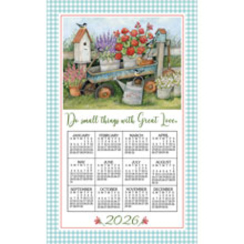 2026 Calendar Towel (3557) Blue Wagon (Shipping in June)