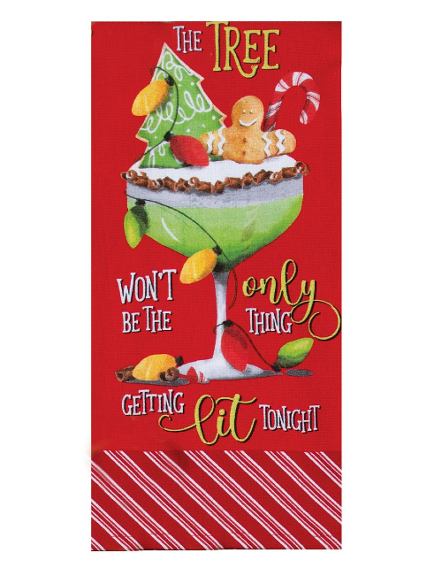 Kay Dee (H6887) Holiday Cheers Gingerbread Dual Purpose Terry Towel
