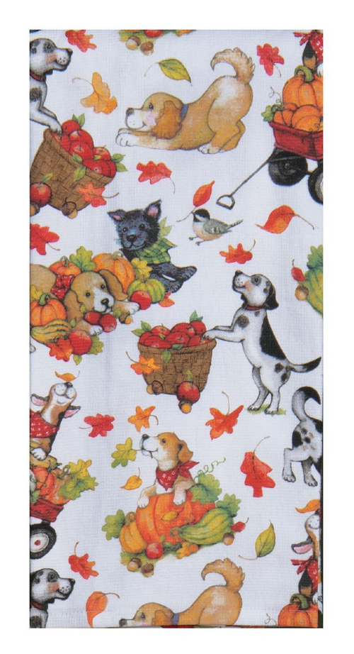 Kay Dee (H7183) Fetching Fall Puppy Toss Dual Purpose Terry Towel