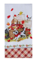 H7188FetchingFallAppleBasketPupsDualPurposeTerryTowelsmall
