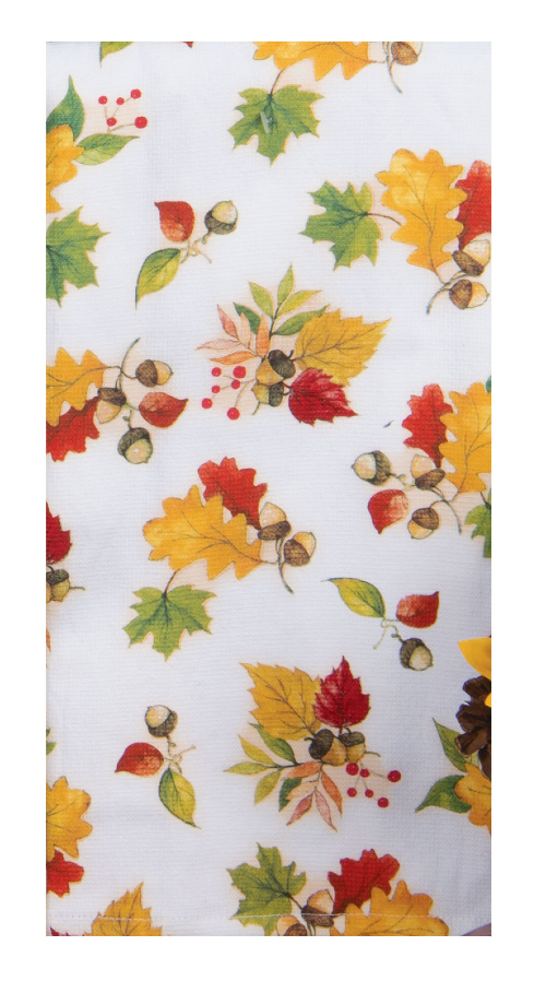 Kay Dee (H7189) Fetching Fall Acorn Toss Dual Purpose Terry Towel