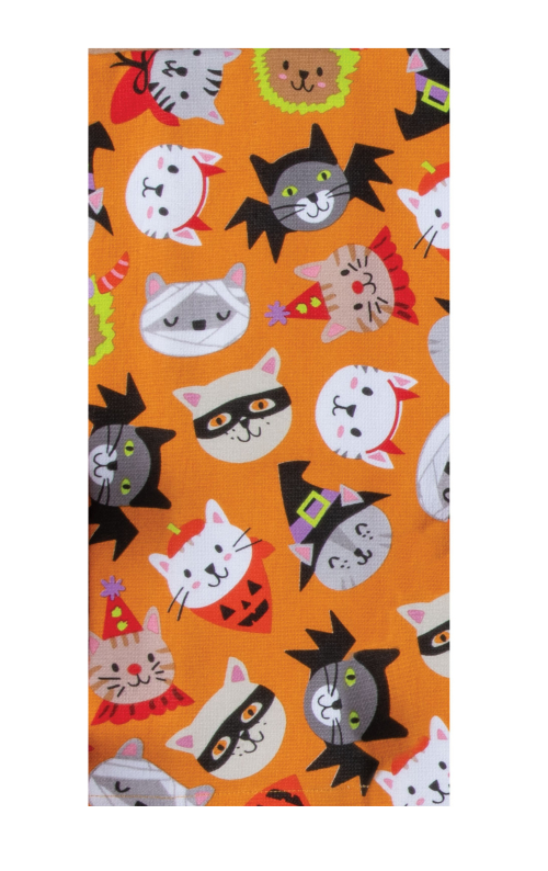 Kay Dee (H8305) Cat Heads Dual Purpose Towel