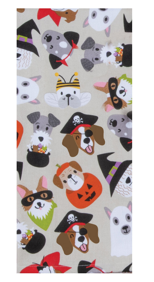 Kay Dee (H8306) Dog Heads Dual Purpose Towel