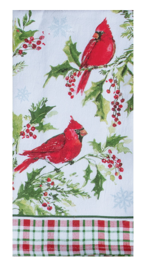 Kay Dee (H8350) Winterberry Cardinal Dual Purpose Towel