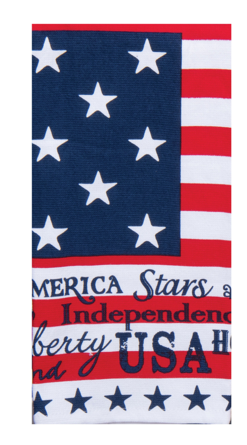 Kay Dee (R5230) Patriotic Dual Purpose Terry Towel