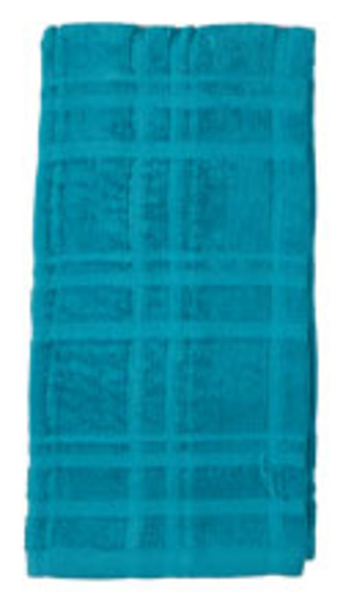 Kay Dee (R6410) Kitchen Basics Peackcock 2PK Terry Towels