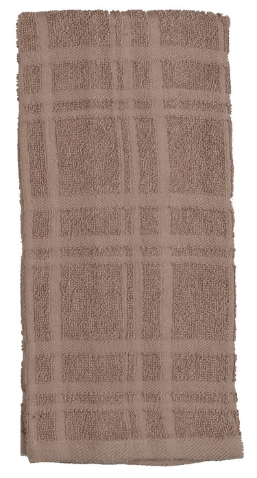 Kay Dee (R6430) Kitchen Basics Taupe 2PK Terry Towels