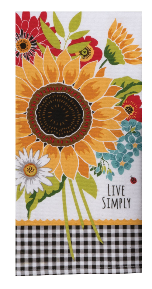 Kay Dee (R6850) Sunflower Charm Dual Purpose Terry Towel