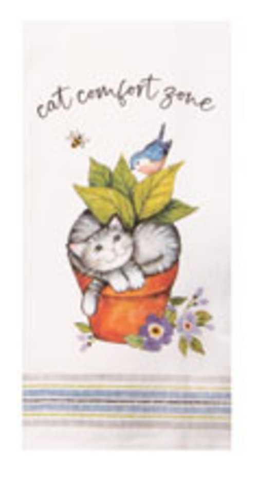 Kay Dee (R7873) Curious Kittens Comfort Zone Dual Purpose Towel