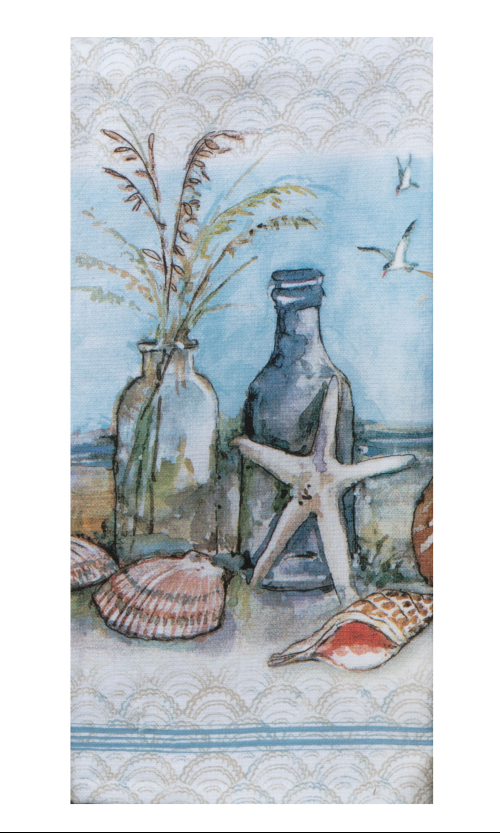 Kay Dee (R7886) Coastal Sanctuary Still Life Dual Purpose Towel
