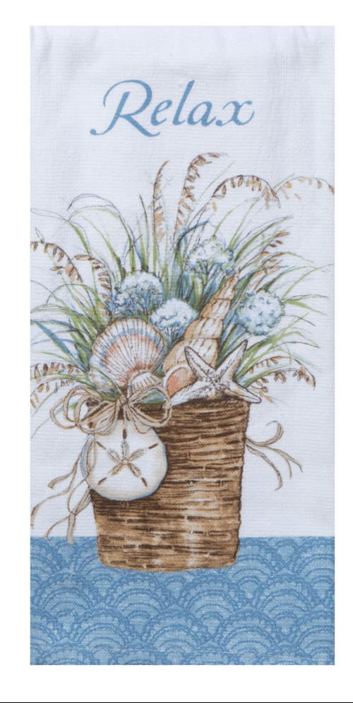 Kay Dee (R7888) Coastal Sanctuary Sea Treasure Dual Purpose Towel