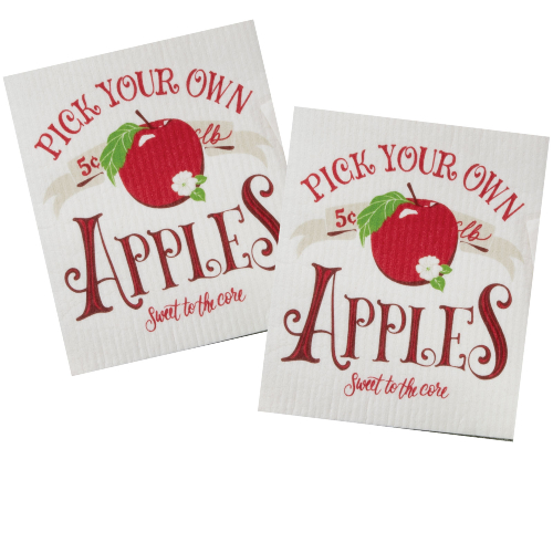 Kay Dee (R7979) Apple Orchard 2PK Swedish Fun Cloths (were $10.99 now $8.99)
