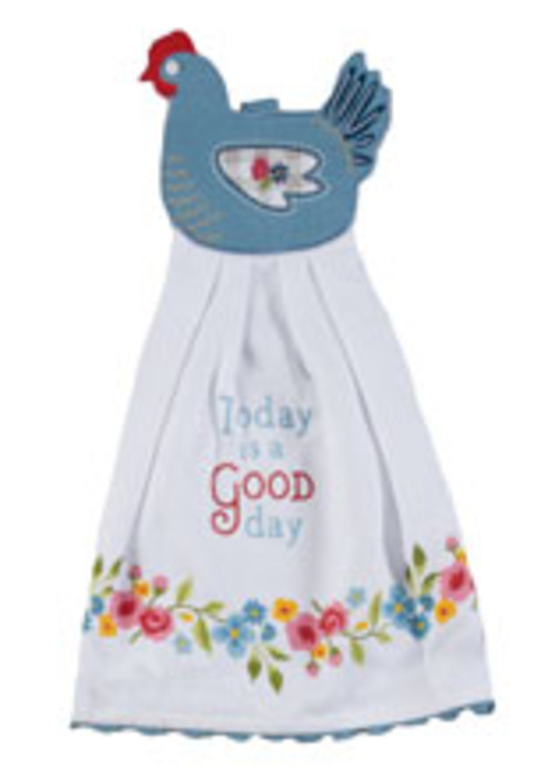 Kay Dee (R8019) Countryside Rooster Hang-Ups Kitchen Towel