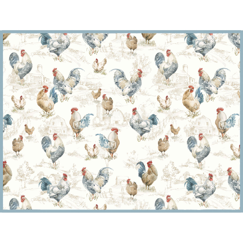 Kay Dee R8028 Countryside Rooster Drying Mat