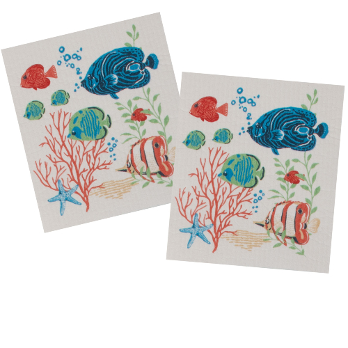 Kay Dee (R8049) Free as the Ocean 2PK Swedish Fun Cloths (were $10.99 now $8.99)
