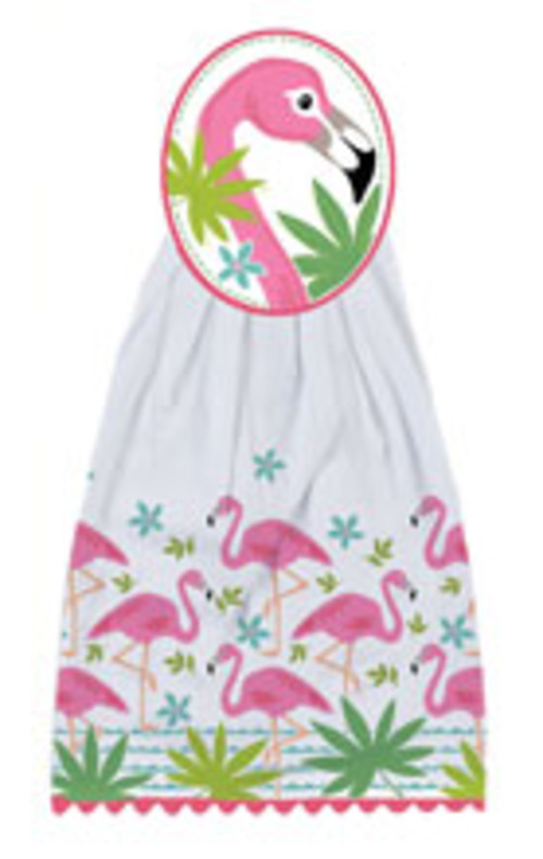 Kay Dee (R8069) Flamingo Hang-Ups Kitchen Towel