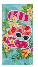 R8281TropicalVibesFlipFlopsDualPurposeTerryTowelsmall