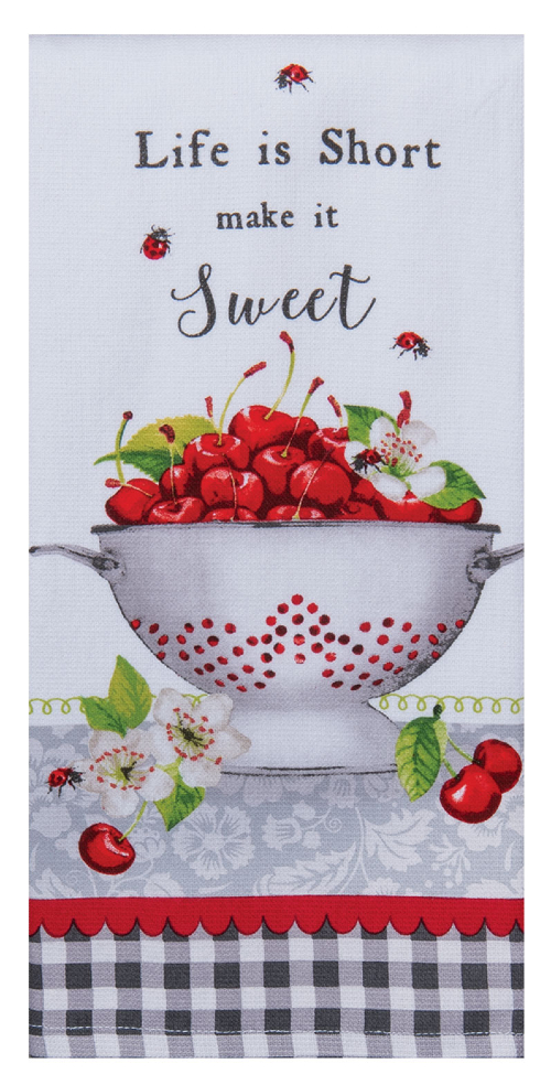 kay Dee (R8373) Sweet Cherry Colander Dual Purpose Terry Towel