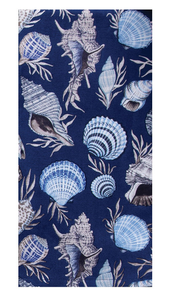 Kay Dee (R8400) Blue Shell Coastal Toss Dual Purpose Terry Towel