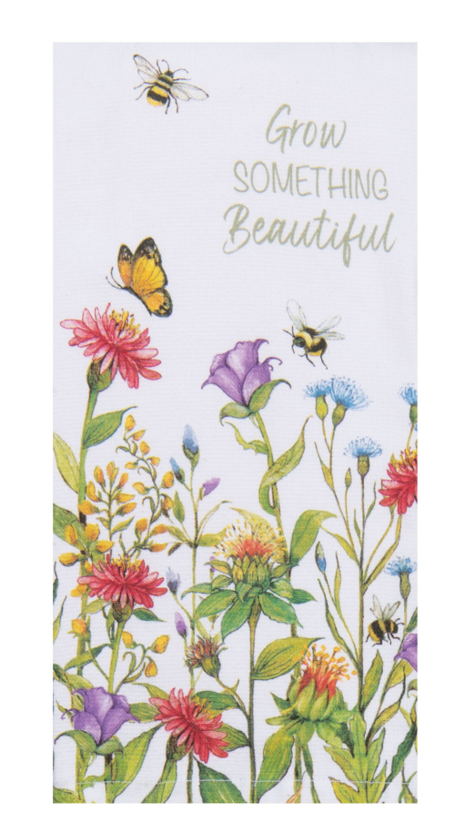 Kay Dee (R8423) Bee Floral Grow Something Dual Purpose Terry Towel