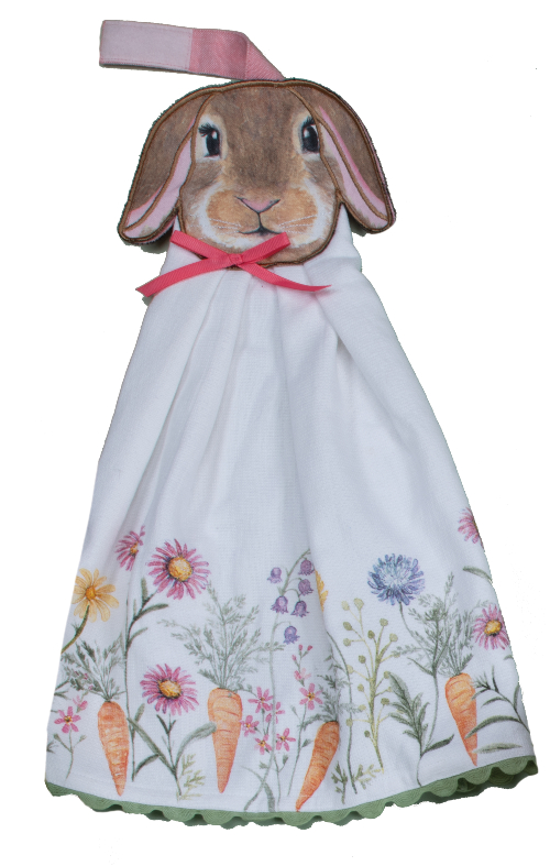 Kay Dee (R8509) Spring Bunnies HangUps Towel