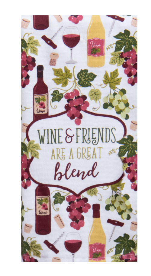 Kay Dee (R8543) Wine & Dine Friends Blend Dual Purpose Towel