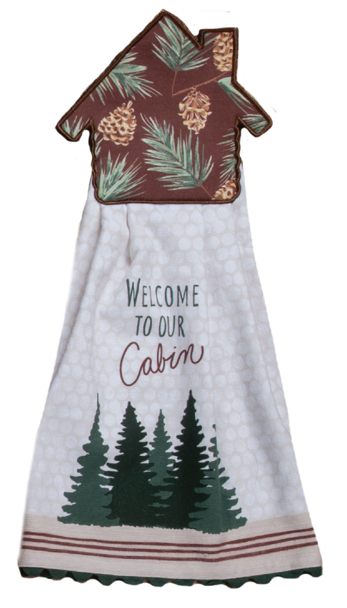 Kay Dee (R8560) Log Cabin Hangups Towel