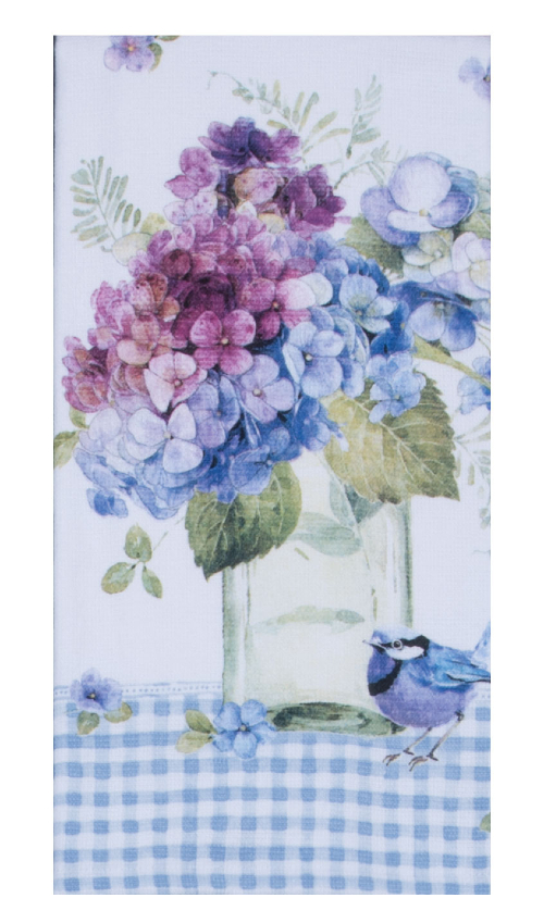 Kay Dee (8600) Whispers of Blue Vase Dual Purpose Towel