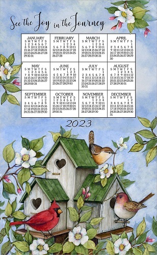 Stevens Calendar 2023 2023 Kay Dee & Willow Creek Linen Like Calendar Towels - Old Deerfield  Country Store
