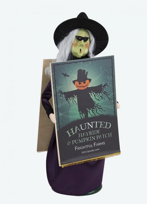 Byers' Choice #7221 #Witch W/ Haunted House