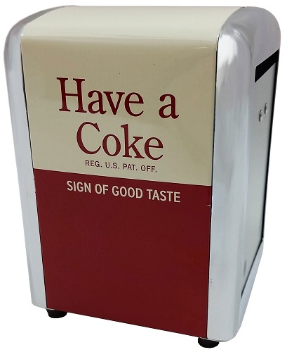 Coca Cola #CC381 Half Size Napkin Holder