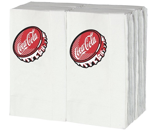 Coca Cola #CC402 Coca-Cola Bottlecap Pop! Graphic Napkins