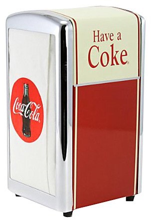 Metal COCA-COLA Choose Yours Coke Paper Napkin Serviette Dispenser