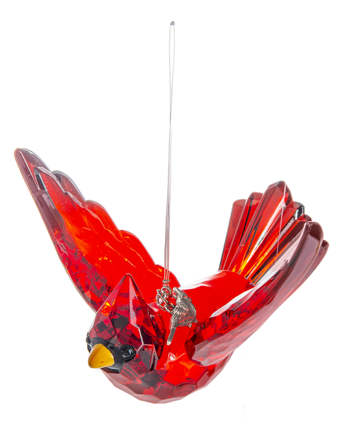 Crystal Expressions by Ganz: Radiant Cardinal Ornament w/ Charm #ACRY-743