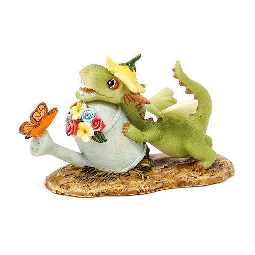 Topland #4751 Mini Girl Dragon Emberz with Watering Can and Butterfly