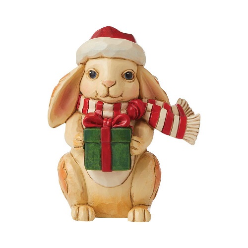 Jim Shore #6009012 Mini Christmas Bunny