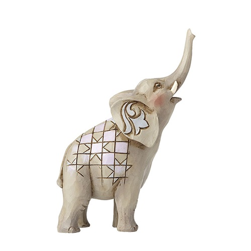 Jim Shore #4055059 Mini Elephant with Raised Trunk