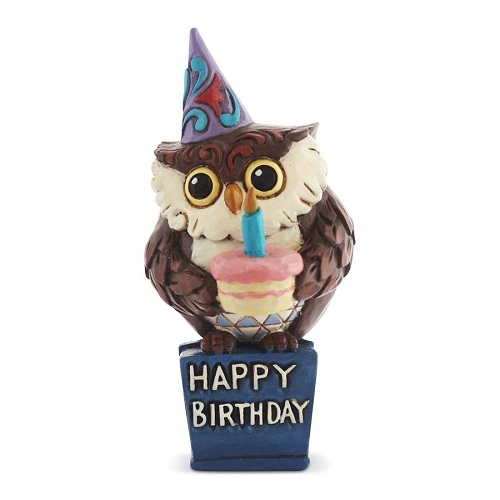 Jim Shore #6003983 Mini Birthday Owl