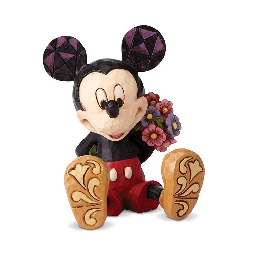 Jim Shore #4054284 Mini Mickey Mouse with Flowers