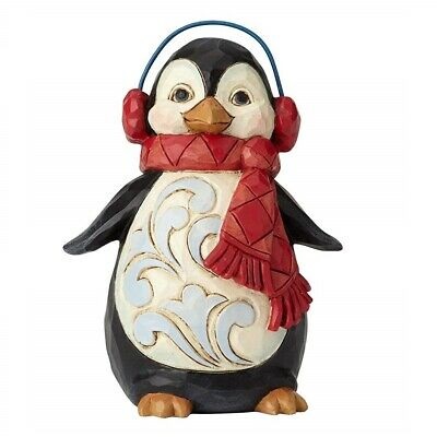 Jim Shore #6001499 Mini Penguin with Ear Muffs