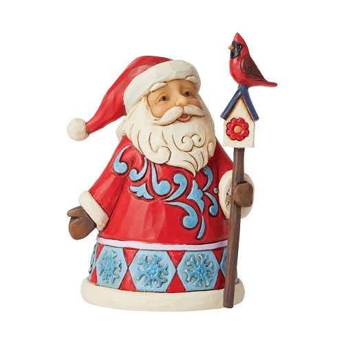 jim shore santa cardinal