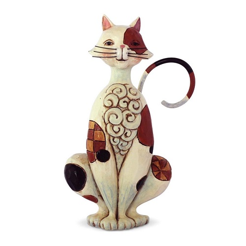 Jim Shore #6003982 Mini Spotted Cat