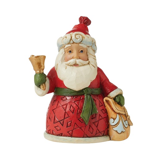 Jim Shore #6011488 Santa with Bell & Bag Mini