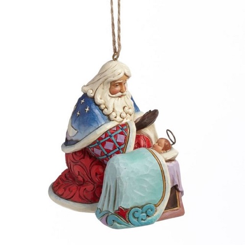 santa and baby jesus ornament