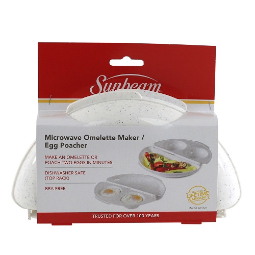 Sunbeam #63088 Microwave Omelette Maker/ Egg Poacher