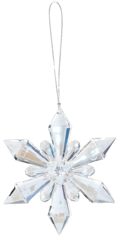 Crystal Expressions by Ganz: Glo-Flake Ornament #ORN-SNW-2 (Number 1)
