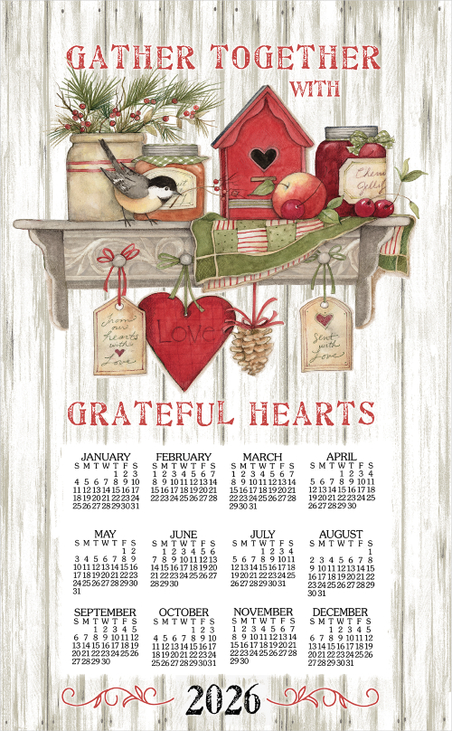 2026 Calendar Towel (3556) Kitchen Sentiments  (Shipping in June)