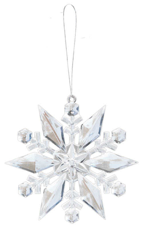 Crystal Expressions by Ganz: Glo-Flake Ornament #ORN-SNW-2 (Number 2)
