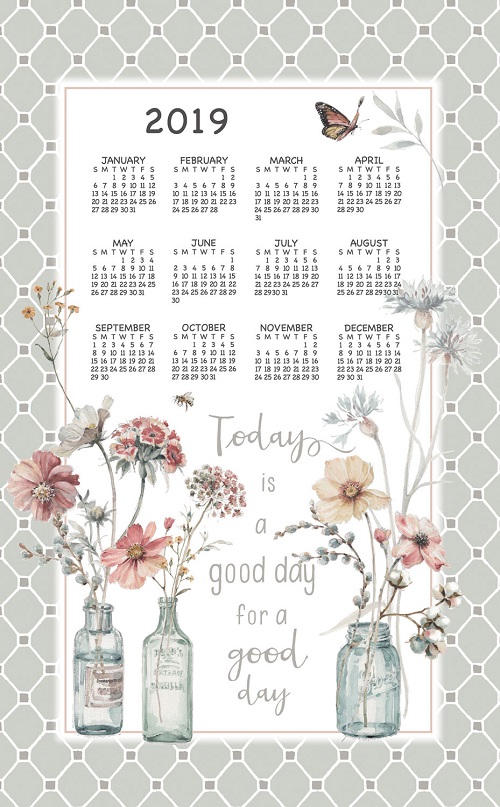 2019 Linen Calendar Towel (3358) 