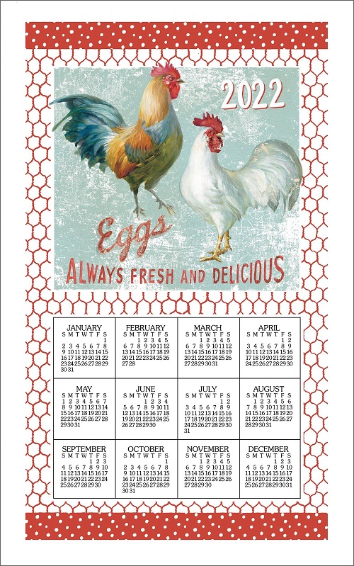 2022 Linen Calendar Towel (3385) 